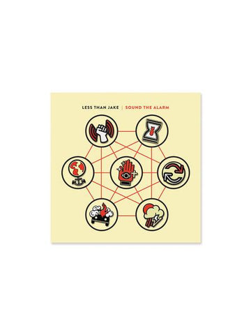 Less Than Jake - Sound The Alarm Pin Set | Merch Connection - Metal, hardcore, punk, pop punk, rock, indie, and alternative band merchandise