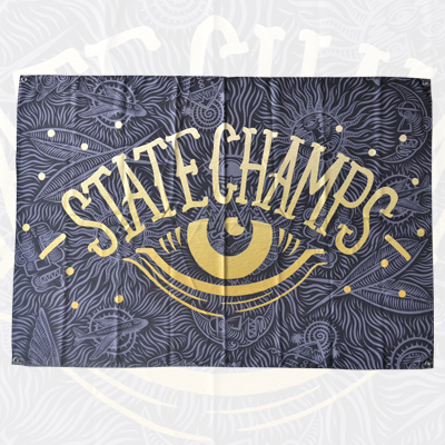 State Champs - Eye Wall Flag | Merch Connection - Metal, hardcore, punk, pop punk, rock, indie, and alternative band merchandise