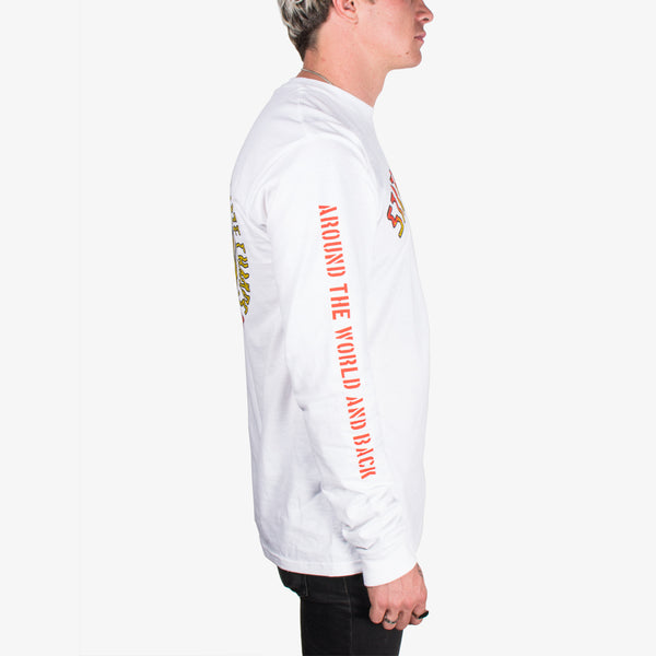 [CRITIC] DEVILBOY LONG SLEEVE T-SHIRTS / 追跡付 Devil Fashion Men Gothic Punk Pullover Pins Asymmetrical