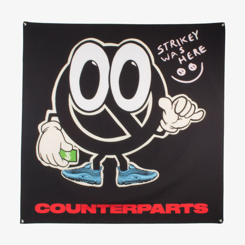 Counterparts - Strikey Wall Flag | Merch Connection - Metal, hardcore, punk, pop punk, rock, indie, and alternative band merchandise