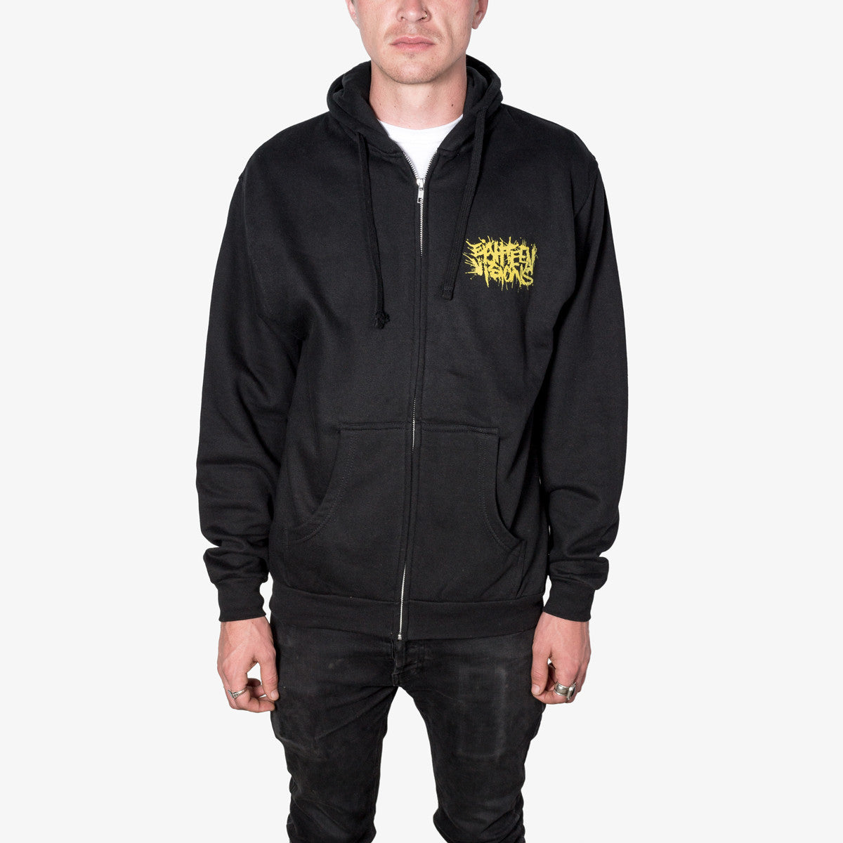 Eighteen Visions - Logo Zip-Up (Gold Ink) – Merch Connection
