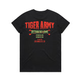 Tiger Army - Octoberflame X Event Women's Shirt | Merch Connection - Metal, hardcore, punk, pop punk, rock, indie, and alternative band merchandise