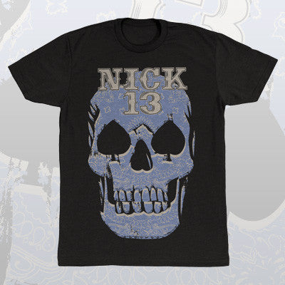 Nick 13 - Bandana Skull Shirt | Merch Connection - Metal, hardcore, punk, pop punk, rock, indie, and alternative band merchandise