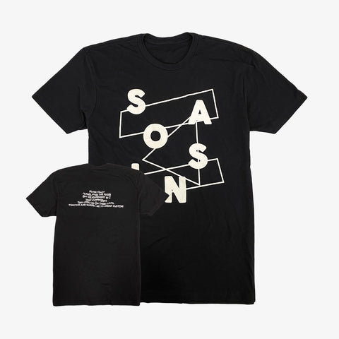 Saosin - Scrabble Shirt | Merch Connection - Metal, hardcore, punk, pop punk, rock, indie, and alternative band merchandise