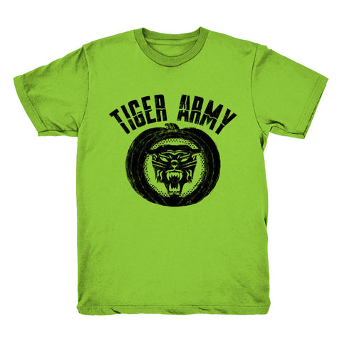 Tiger Army - Halloween Florescent Green Shirt | Merch Connection - Metal, hardcore, punk, pop punk, rock, indie, and alternative band merchandise