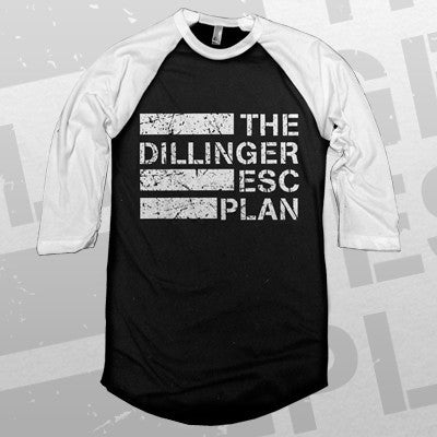 Dillinger Escape Plan - Logo Raglan | Merch Connection - Metal, hardcore, punk, pop punk, rock, indie, and alternative band merchandise